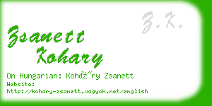 zsanett kohary business card